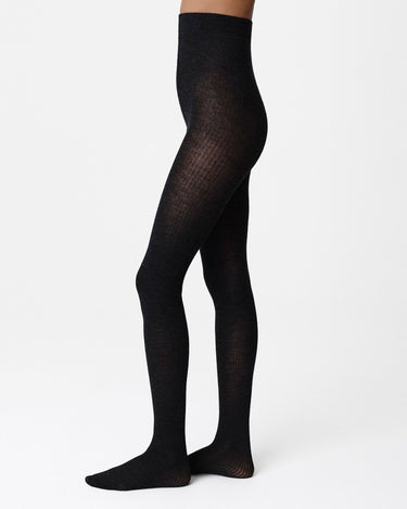 Diana Ribbed Woll-Strumpfhosen