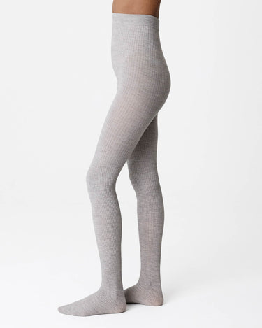 Diana Ribbed Woll-Strumpfhosen