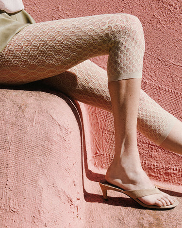 split banner svea tights dusty pink swedish stockings 1